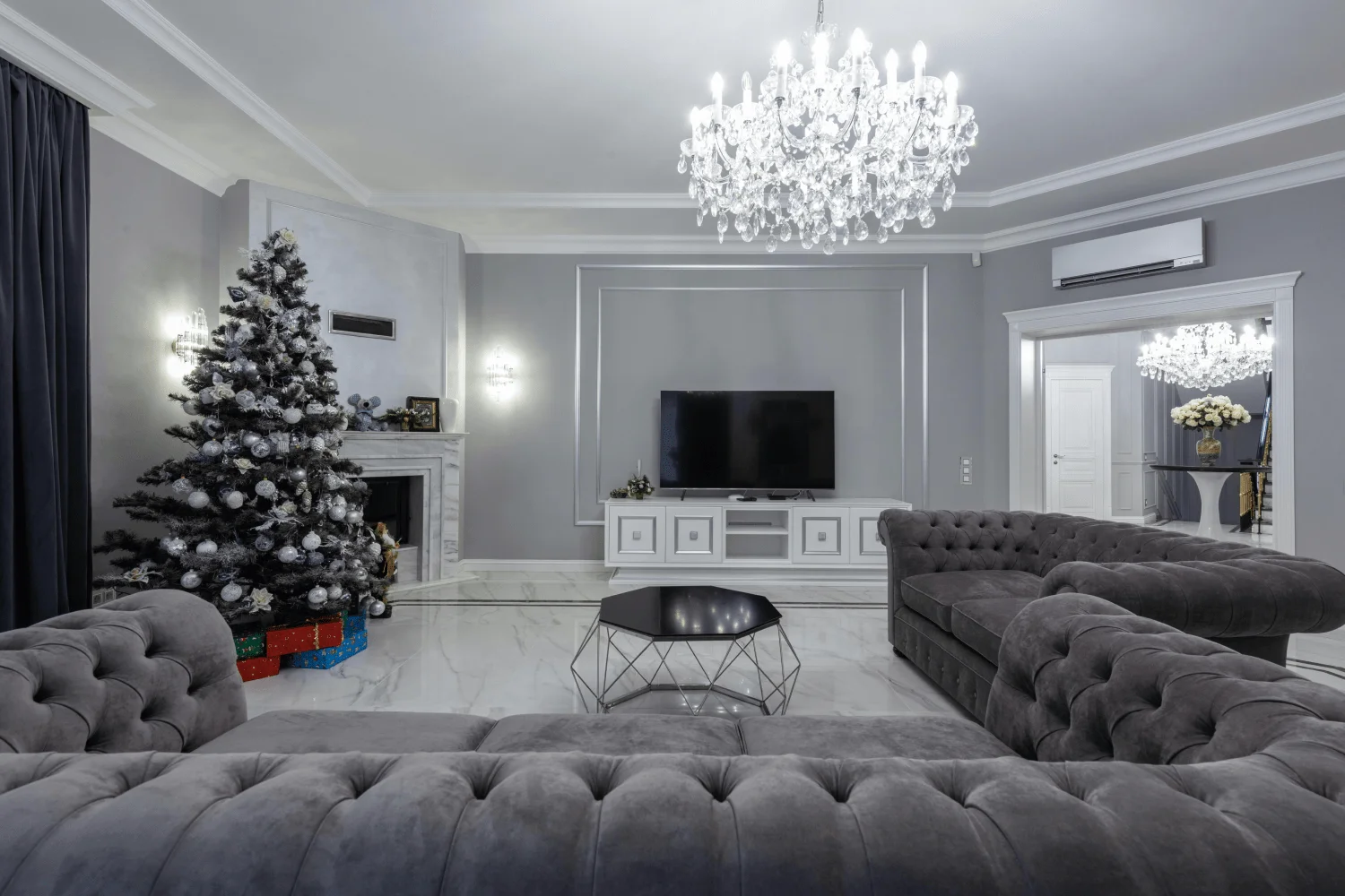 Christmas Living Room Interior Design
