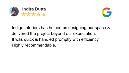 Indigo Interiors Google Review