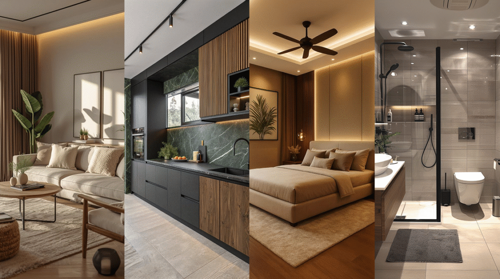 End-to-end interior design execution and modular kitchen installation