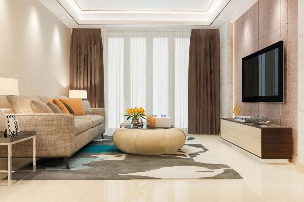 Living Room Interiors design in bangalore