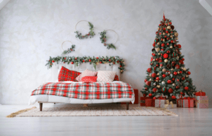 Christmas living room interior design